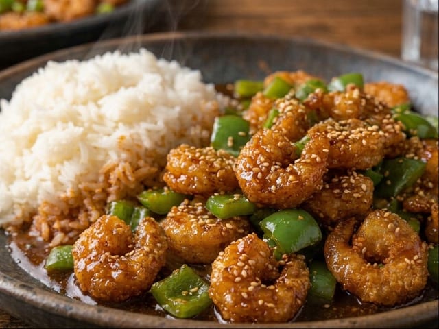 Signature Sweet Chili Shrimp.